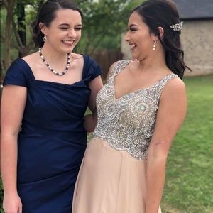 Beautiful, champagne colored prom dress!